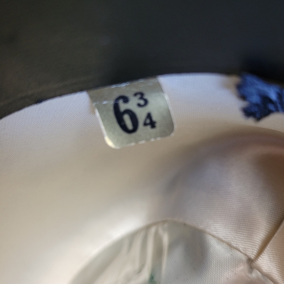 Vintage Adam Fifth Avenue New York Black Trilby Hat Size 6 3/4 - Picture 9 of 13